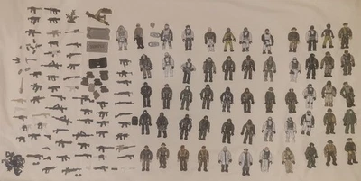 Mega Bloks Call of Duty - (56) Figures Lot With Accessories & Weapons - Image 1 of 4
