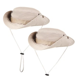 2 Pcs Fisherman's Hat Child Bucket Hats Women Wide Brim Mens - Imagen 1 de 11