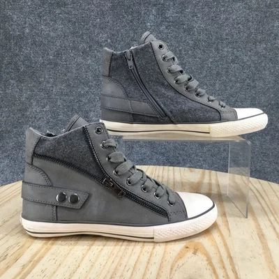 Zapatos Aldo para mujer 7 zapatillas altas grises con cordones cómodos informales punta redonda Foto 1 de 4