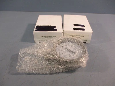 Lot of (2) Miljoco 2.5" Liquid Fillable Gauge P2598LZ05SS 0-100psi/kpa 1/4NPT LM - Image 1 of 4