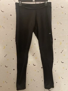 Nike Pants Size M Womens Dri Fit Leggings Active Gym Running Workout Black - Picture 1 of 7