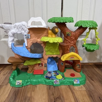 Fisher-Price Little People Zoo Talkers Treehouse Jungle Playset GOOD CONDITION - Image 1 of 4