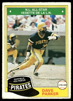 1981 O-Pee-Chee Dave Parker Pittsburgh Pirates #178 - Image 1 of 2