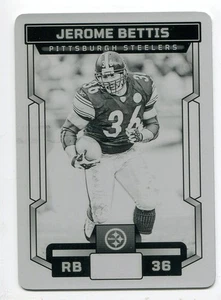 2023 Score Printing Plate Jerome Bettis 1/1 Pittsburgh Steelers - Picture 1 of 2