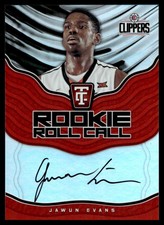 2017-18 Panini Totally Certified Rookie Roll Call Jawun Evans Auto #RRC-JE