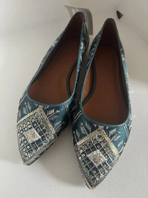 SUNDANCE Womens 8.5 (38)  “Amelia  Flats” Embroidery Flat, $148 - Image 1 of 4