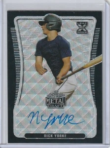 2020 Leaf Metal Draft Nick Yorke BLACK WAVE Auto Rc XRC #d 6/7 Redsox - Picture 1 of 2