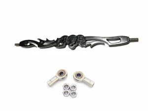 +3" ENLACE DE CAMBIO DE CALAVERA NEGRO para Harley Dyna Softail Glide FXDWG FXTS FLHT FLHR - Imagen 1 de 2