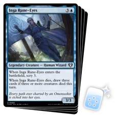 INGA RUNE-EYES X4 Commander Masters Magic MTG MINT CARD