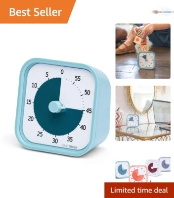 Kids Visual Timer 60-Minute Plastic Desk Timer Silent ADHD Autism Study Tool - Image 1 of 4
