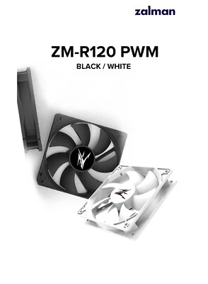 ZALMAN / ZM-R120 PWM 120 mm / PC CASE FAN / (black/white) System cooler - Image 1 of 4