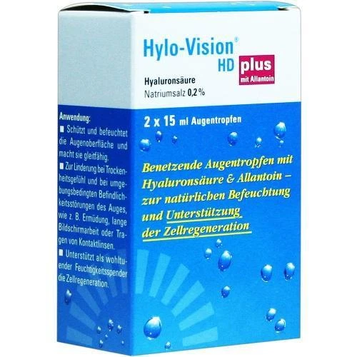 OMNIVISION GMBH HYLO-VISION HD Plus Augentropfen 2X15ml PZN 660475