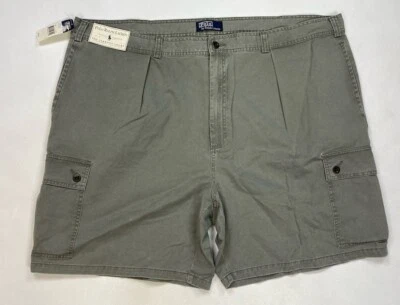 VINTAGE Polo Ralph Lauren Tarpoon Cargo Chino Shorts Men Size 50 Big Gray - Image 1 of 4