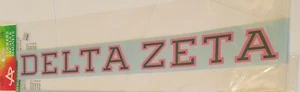 ONE DELTA ZETA Sticker for OUTSIDE GLASS 15" - Picture 1 of 1