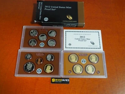 2012 S UNITED STATES MINT CLAD PROOF 14 COIN SET IN OGP ( CENT THROUGH DOLLAR ) - Image 1 of 3