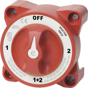 Interruptor de batería serie e Blue Sea 9001e barco marino selector selector de 4 posiciones - Imagen 1 de 1
