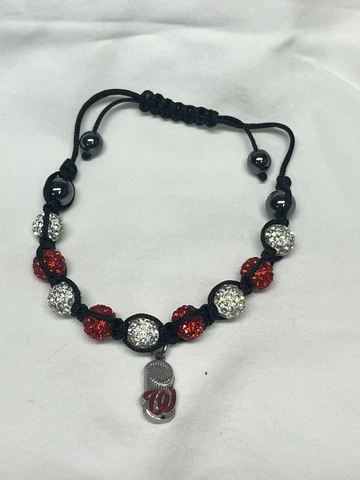 Washington Nationals World Series 2019 Champions Bracelet w/ Charm Cover