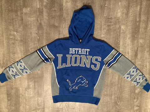 Youth Detroit Lions Sweater NFL Brand So Cute Sz Small Cover