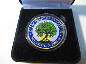Department of Education Challenge Coin w/ Presentation Box