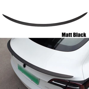 Matt Black Rear Spoiler Trunk Tail Wing  For Tesla Model 3 2017-2019 - Picture 1 of 3