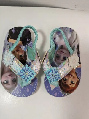 Sandalias iluminadas Disney Anna & Elsa Frozen talla 5-6 niño pequeño Foto 1 de 4