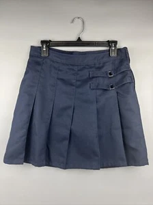French Toast Skorts Scooter Girl Uniform Navy Blue Pleated 14 Plus Mini Skirt - Picture 1 of 8