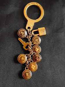 LOUIS VUITTON Porte Cles Cianne Pastilles Bag Charm Chain Keyring Keychain - Picture 1 of 13