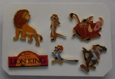 Disney Pin DLR Mini Pin Serie 2003 Rey León GWP Juego de 6 Pines Nuevo  Foto 1 de 4