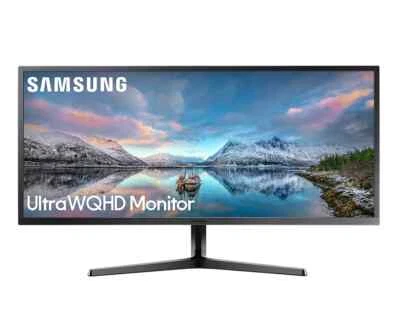 SAMSUNG 34" S34J550WQR UWQHD 75HZ VA MONITOR 3440x1440 Resolution VA Panel - Image 1 of 4
