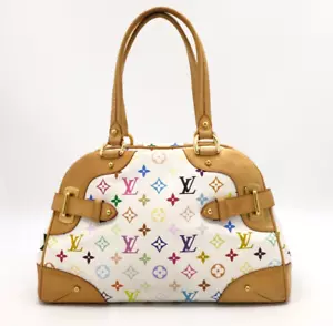 Authentic Louis Vuitton Monogram Multicolor Claudia Hand Bag M40193 - Picture 1 of 19