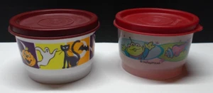 Tupperware 1229 Snack Cups 4 Oz. Toy Story & Halloween Lot of 2 - Picture 1 of 5