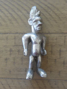 Vintage Pot Metal Tribal Primitive Figure Aztec? Mayan? African? about 5.5" tall - Picture 1 of 11