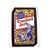 Vintage 1967 Topps Wacky Packs Card Cracked Jerk VARIATION Die-Cut #38 Rare