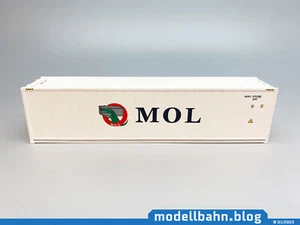 Contenedor frigorífico blanco de 40 ft "Mitsui O.S.K." Líneas (MOL)" en 1:87 (H0) - Imagen 1 de 6