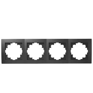 RAHMEN MCPOWER FLAIR, 4-FACH, MATT SCHWARZ - Bild 1 von 5