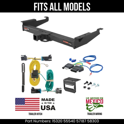 Enganche de remolque para GMC Savana 1500 03-14 + cableado de 5 pines para todos los modelos remolque de corte Foto 1 de 4