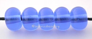 DARK BLUE MINI * Lampwork Glass Spacer Beads TANERES sra - Picture 1 of 1