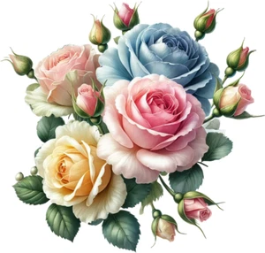 Colorida flor rosa vinilo calcomanía pegatina multiusos floral azulejo para teléfono portátil - Imagen 1 de 6