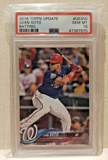 2018 Topps Update Base Batting Juan Soto #US300 PSA 10 Gem Mint