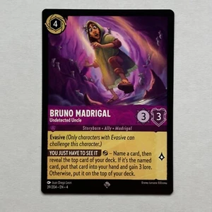 Bruno Madrigal 39/204 Disney Lorcana Ursula's Return Regular Super Rare Card NM - Imagen 1 de 2