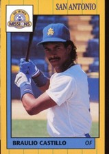 1990 San Antonio Missions BRAULIO CASTILLO RC DODGERS DOMINICAN REPUBLIC