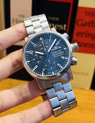 RARO Cronógrafo Automático Fortis Spacematic De Colección Para Hombre Valjoux 7750 Foto 1 de 4