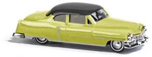 1:87 US-Cabrio geschlossen, Bj. 1952, gelb-schwarz, Fertigmodell - Busch 43430 - Bild 1 von 1