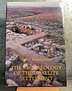 Archaeology of the Israelite Settlement Israel Finkelstein 1988 HC DJ Lk New 380 - Picture 1 of 10