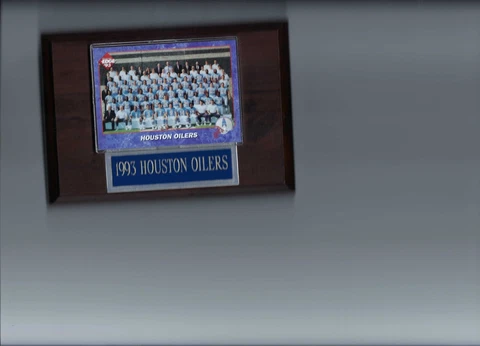1993 HOUSTON OILERS PLAQUE FOOTBALL NFL   C Cover