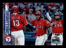 2020 Topps Series 2 Rainbow Foil Three's Company #365 Texas Rangers