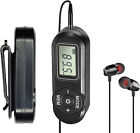 FM Walkman Radio, Mini Digital Tuning Portable Radio with Headphones Belt Clip