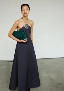 JIL SANDER By Luke & Lucie Meier RESORT 2024 NECKHOLDER EVENING DRESS (40) - Picture 1 of 21