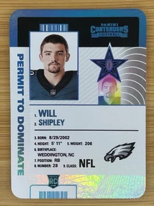 2024 Panini Contenders Will Shipley RC Permit To Dominate SSP Case Hit Eagles - Picture 1 of 2
