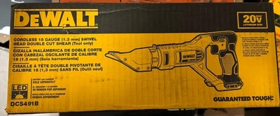 DeWALT DCS491B 20V Cordless 18 Gauge Swivel Head Double Cut Shear (Tool Only) - Image 1 of 2